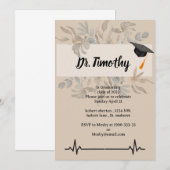 Uitnodigingen voor het studeren van studenten voor (Voorkant / Achterkant)