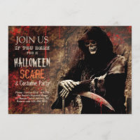Uitnodigingen voor het Terror Halloween feest