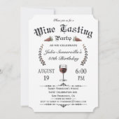 Uitnodigingen voor het testen van wijn () v.2 (Voorkant)