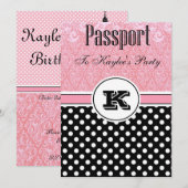 Uitnodigingen voor het thema Parijs (Voorkant / Achterkant)