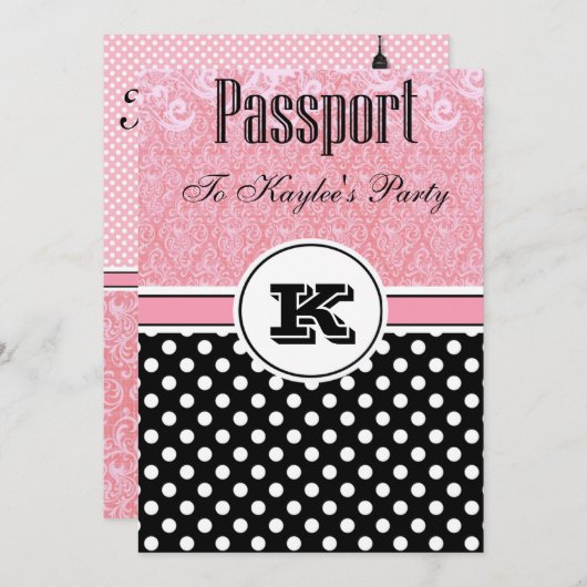 Uitnodigingen voor het thema Parijs (Voorkant / Achterkant)