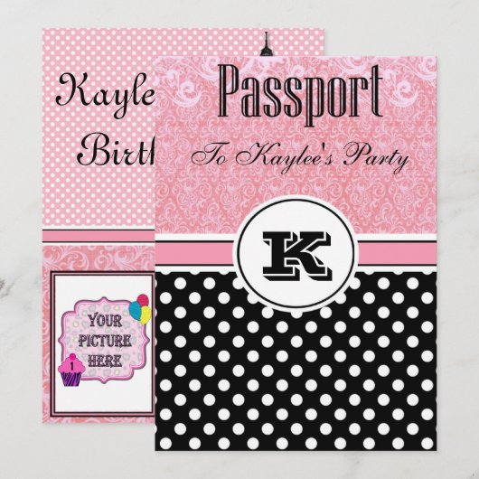 Uitnodigingen voor het thema Parijs - met afbeeldi (Voorkant / Achterkant)