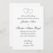 Uitnodigingen voor "het verbinden van hart" (Voorkant / Achterkant)