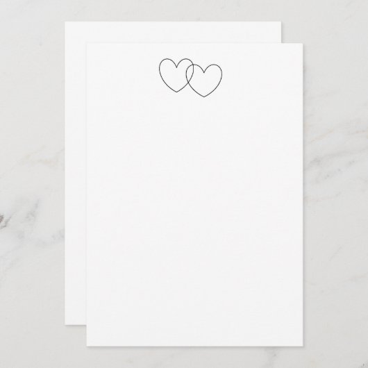 Uitnodigingen voor "het verbinden van hart" (Voorkant / Achterkant)