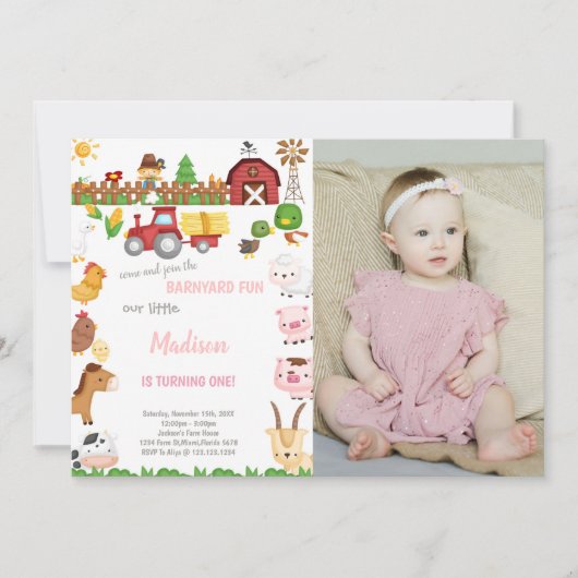 Uitnodigingen voor het verjaardagscentrum op Barny (Voorkant)