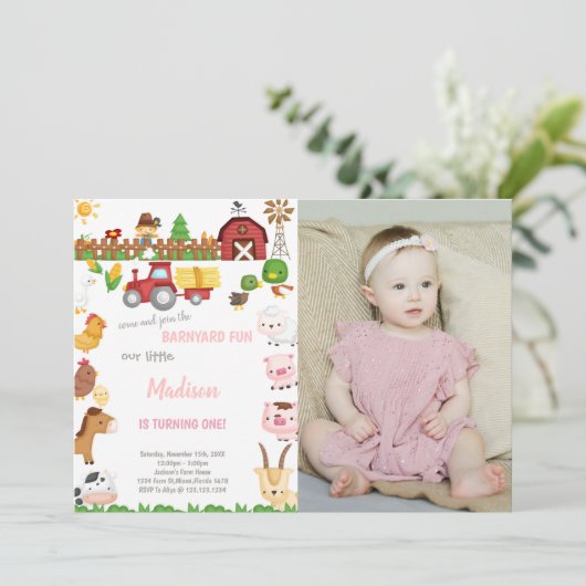 Uitnodigingen voor het verjaardagscentrum op Barny (Staand voorkant)