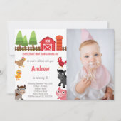 Uitnodigingen voor het verjaardagscentrum op Barny (Voorkant)