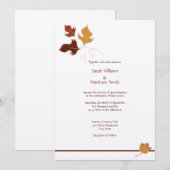 Uitnodigingen voor het vieren van de herfst (Voorkant / Achterkant)