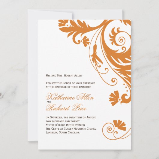 Uitnodigingen voor het vieren van de herfst (Voorkant)