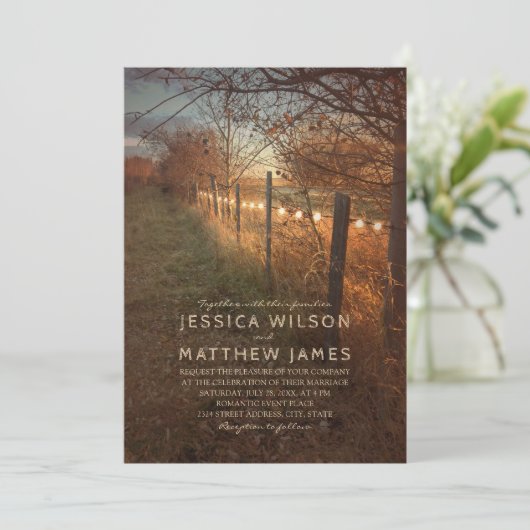 Uitnodigingen voor het vieren van een herfst Boerd (Staand voorkant)