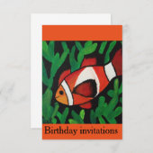 Uitnodigingen voor het vinden van de verjaardag va (Voorkant / Achterkant)