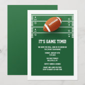 Uitnodigingen voor het voetbalseizoen (Voorkant / Achterkant)