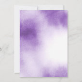 Uitnodigingen voor het waterverven van paarse bors (Achterkant)