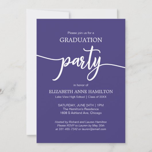 Uitnodigingen voor High School Graduation Party (Voorkant)