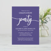 Uitnodigingen voor High School Graduation Party (Staand voorkant)