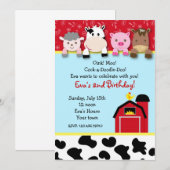 Uitnodigingen voor hobbyboerderijen (Voorkant / Achterkant)