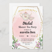 Uitnodigingen voor hoge thea-bridal (Voorkant / Achterkant)