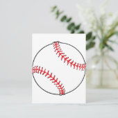 Uitnodigingen voor honkbal (Staand voorkant)