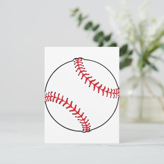 Uitnodigingen voor honkbal (Staand voorkant)