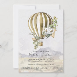 Uitnodigingen voor Hot Air Ballon Bridal Shower
