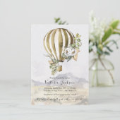 Uitnodigingen voor Hot Air Ballon Bridal Shower (Staand voorkant)