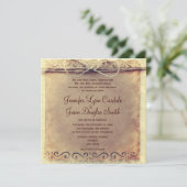 Uitnodigingen voor huwelijk in Rustisch land (Staand voorkant)