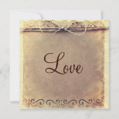 Uitnodigingen voor huwelijk in Rustisch land (Achterkant)