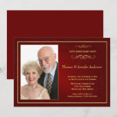 Uitnodigingen voor huwelijksjubileum - 60 jaar get (Voorkant / Achterkant)