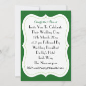 Uitnodigingen voor Ierse thema's voor bruiloften (Achterkant)