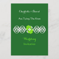Uitnodigingen voor Ierse thema's voor bruiloften
