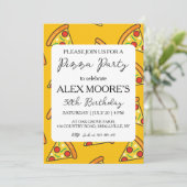 Uitnodigingen voor Italiaanse pizza's (Staand voorkant)