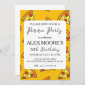 Uitnodigingen voor Italiaanse pizza's (Voorkant / Achterkant)