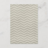 Uitnodigingen voor Ivory Zigzag Wedding (Achterkant)