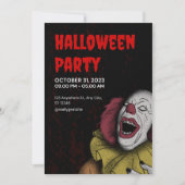 "Uitnodigingen voor Joker Halloween Feest" Kaart (Voorkant)