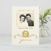 Uitnodigingen voor jubileumfeest op maat (Staand voorkant)