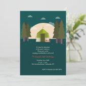 Uitnodigingen voor kamperen (Staand voorkant)