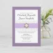 Uitnodigingen voor kant- en oorhuwelijk (Staand voorkant)