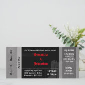 Uitnodigingen voor kasteel Goth-huwelijk (Staand voorkant)