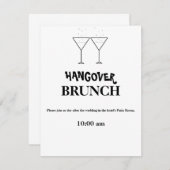 Uitnodigingen voor "Kater Brunch" (Voorkant / Achterkant)