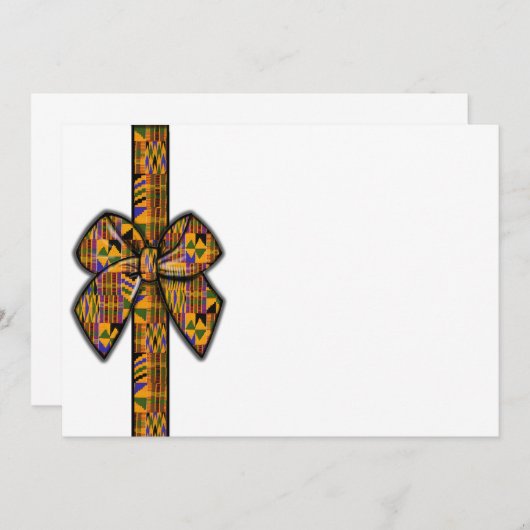 Uitnodigingen voor Kente (Voorkant / Achterkant)