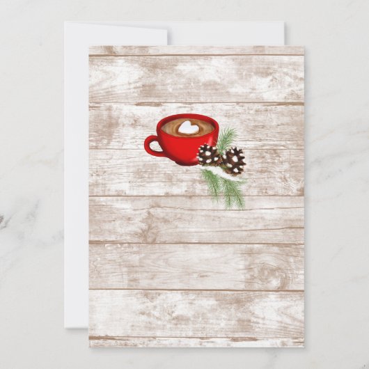 Uitnodigingen voor Kerst Open Huis, Kerstfeest (Achterkant)