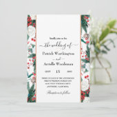 Uitnodigingen voor kerstbruiloft (Staand voorkant)