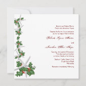 Uitnodigingen voor kerstfeest en heilige kerstbrui (Voorkant)