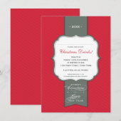 UITNODIGINGEN VOOR KERSTFEEST:: lapel 6P (Voorkant / Achterkant)