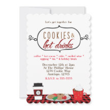 Uitnodigingen voor Kerstfeest met Koekjes & Warme