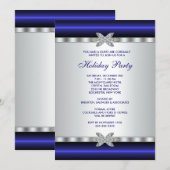 Uitnodigingen voor Kerstfeest van Bedrijven Blauw  (Voorkant / Achterkant)