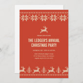 Uitnodigingen voor kerstfeestartikelen met meerder (Voorkant / Achterkant)