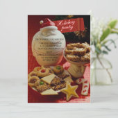 Uitnodigingen voor kerstfeestdagen (Staand voorkant)