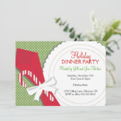 Uitnodigingen voor kerstfeestdagen (Staand voorkant)