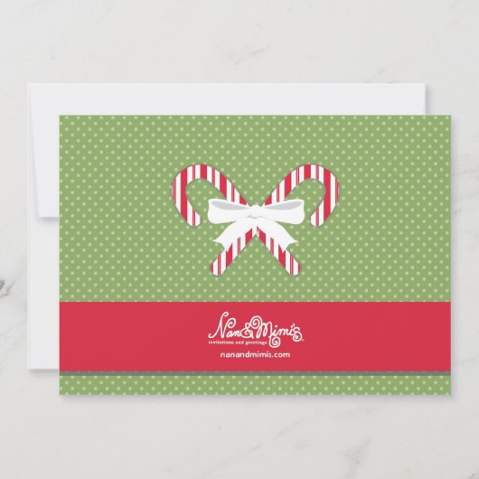 Uitnodigingen voor kerstfeestdagen (Achterkant)